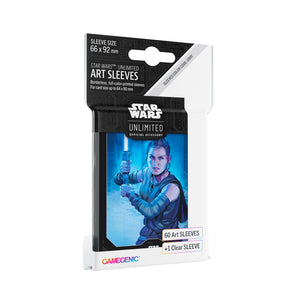 Star Wars Unlimited Rey Art Sleeves - Officially Licensed Pack of 60 Art Sleeves and 1 Clear Sleeve, Optimized Size for Star Wars Unlimited and Other TCG and LCG Games, Made by Gamegenic
