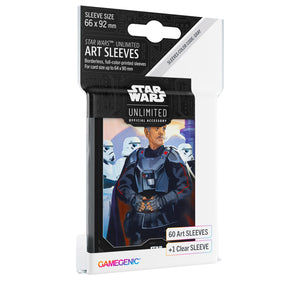 Star Wars Unlimited Moff Gideon ART SLEEVES - Officially Licensed Pack of 60 Art Sleeves and 1 Clear Sleeve, Optimized Size for Star Wars Unlimited and Other TCG and LCG Games, Made by Gamegenic